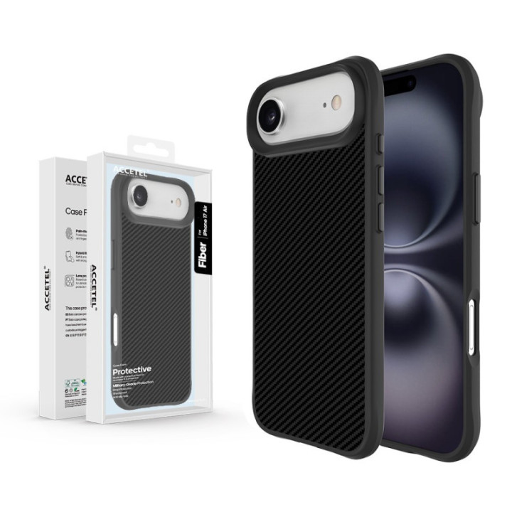 Capa Fiber MagSafe com acabamento em fibra de carbono para iPhone 17 Air