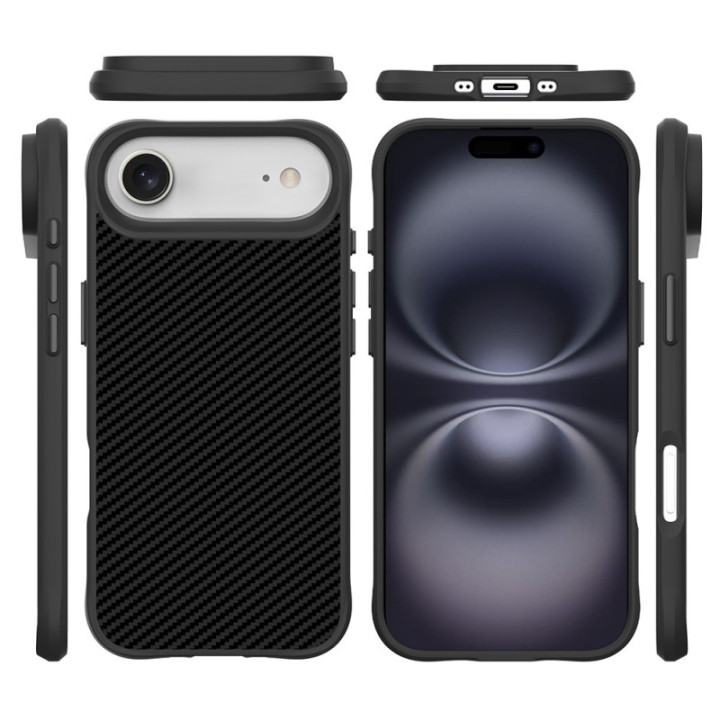 Capa Fiber MagSafe com acabamento em fibra de carbono para iPhone 17 Air