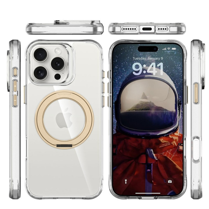 Capa Orbit MagSafe com Aro Rotativo para iPhone 16 Pro Max