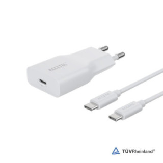 AC727 Carregador de Parede UltraSlim de Carga Rápida PD 20W - Cabo USB-C para USB-C
