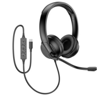 EP300 Headset de Escritório com Microfone ENC e Conexão USB-C