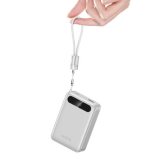 PBB2431S Bateria Externa de Carga Rápida 20000mAh 22,5W PD+QC3.0 com Tela Digital e Cabo USB-C Integrado