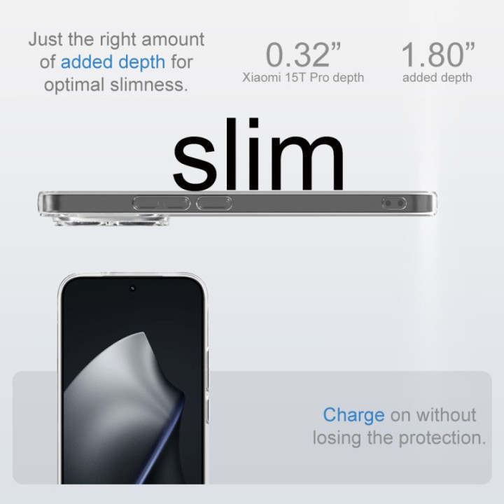 Silicone Transparente 2.0 TPU - Xiaomi 15T Pro