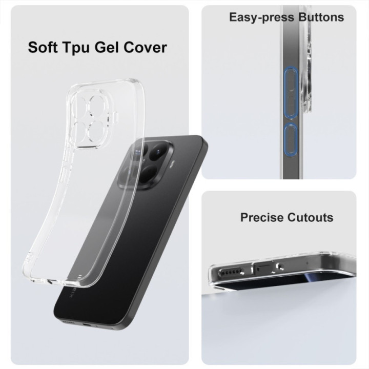 Silicone Transparente 2.0 TPU - Xiaomi 15T Pro